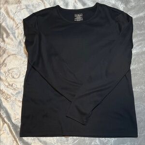L.L. Bean Woman’s  Black Long Sleeve Tee